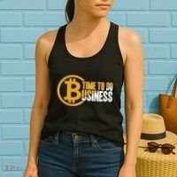 Bitcoin Time To Do Business Women's Tank Top thumb 2