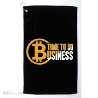 Bitcoin Time To Do Business Golf Towel thumb 0