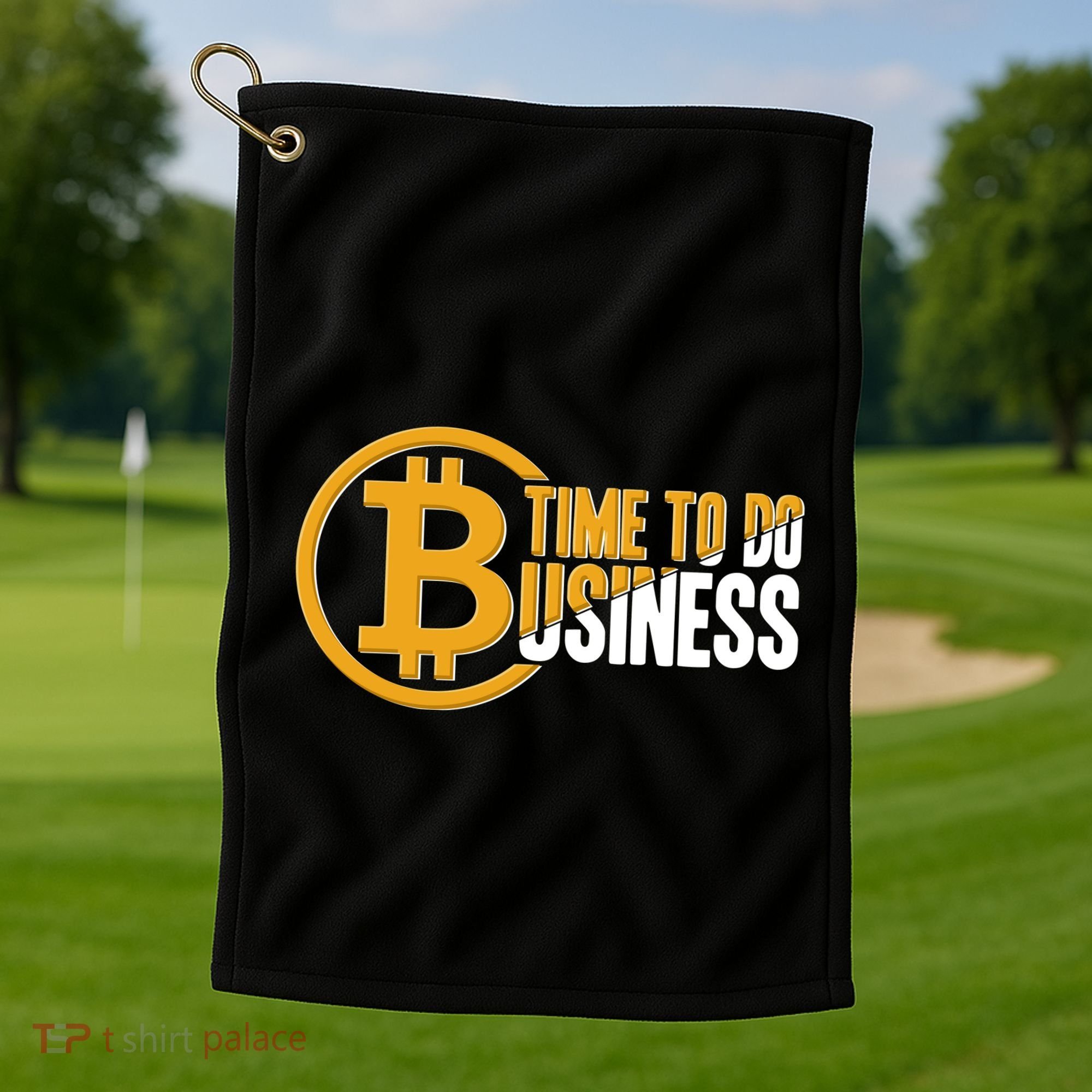 Bitcoin Time To Do Business Golf Towel