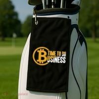 Bitcoin Time To Do Business Golf Towel thumb 2