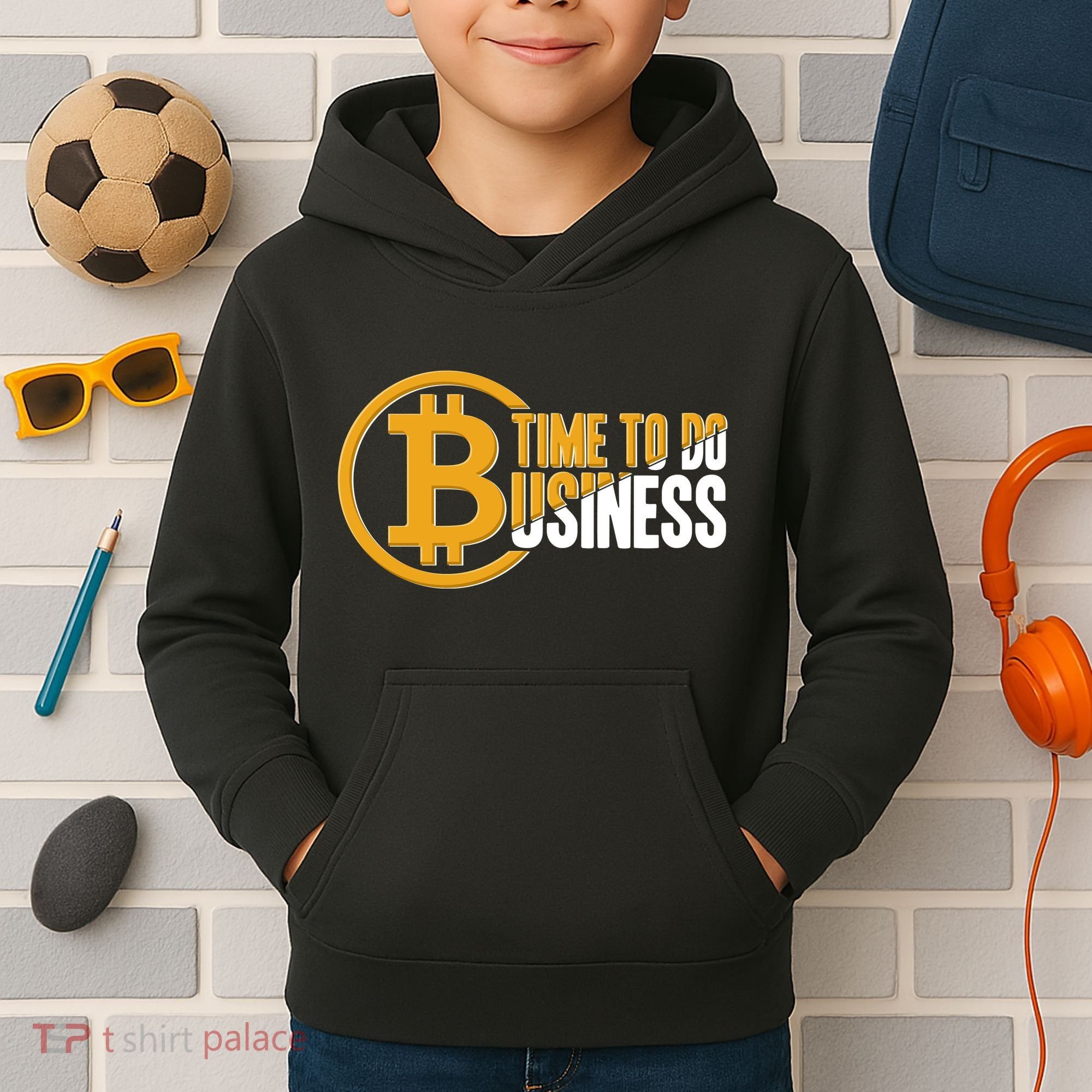 Bitcoin Time To Do Business Kids Hoodie