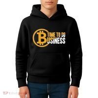 Bitcoin Time To Do Business Kids Hoodie thumb 4