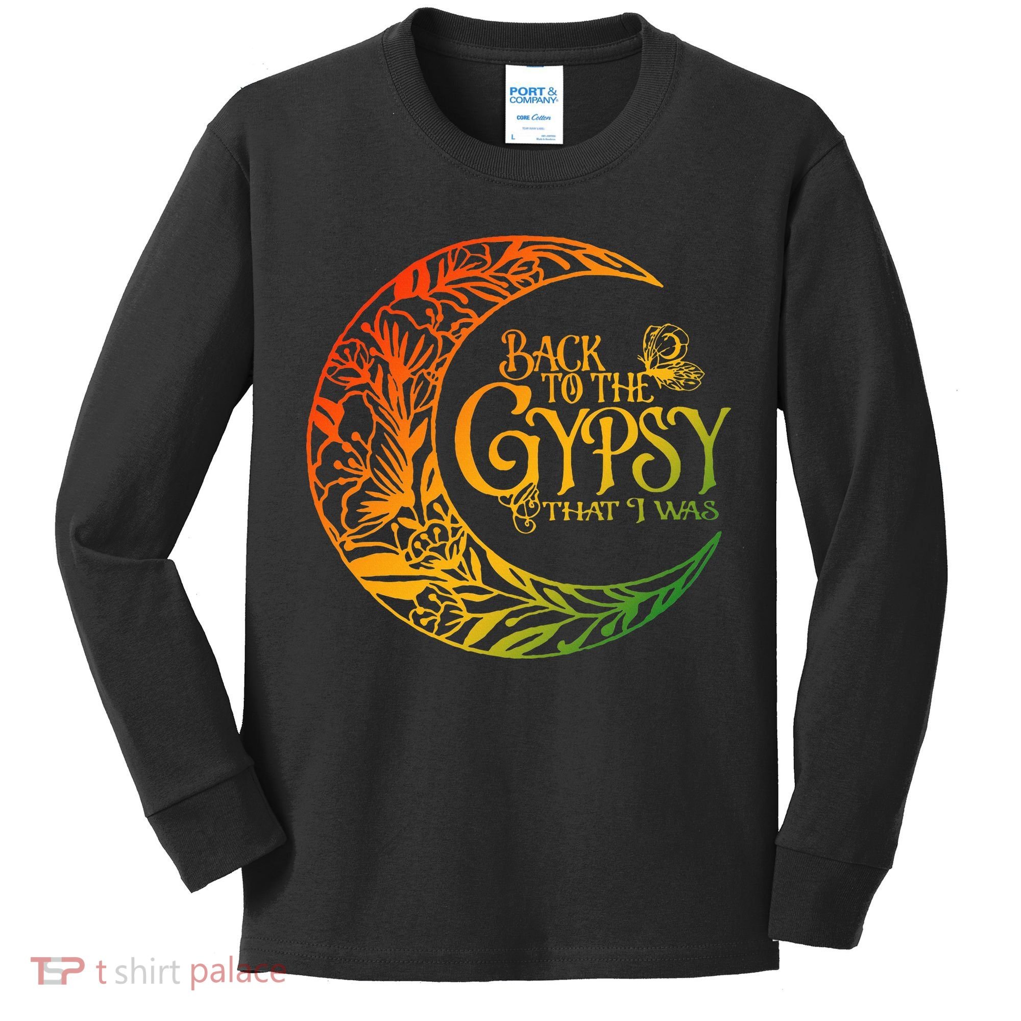 Back To The Gypsy That I Was Apparel Kids Long Sleeve Shirt