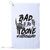 Bad To The Bone Ortho Squad Orthopedic Nurse Trauma Nurse Golf Towel thumb 0