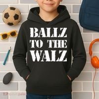 Ballz To The Walz Kids Hoodie thumb 2