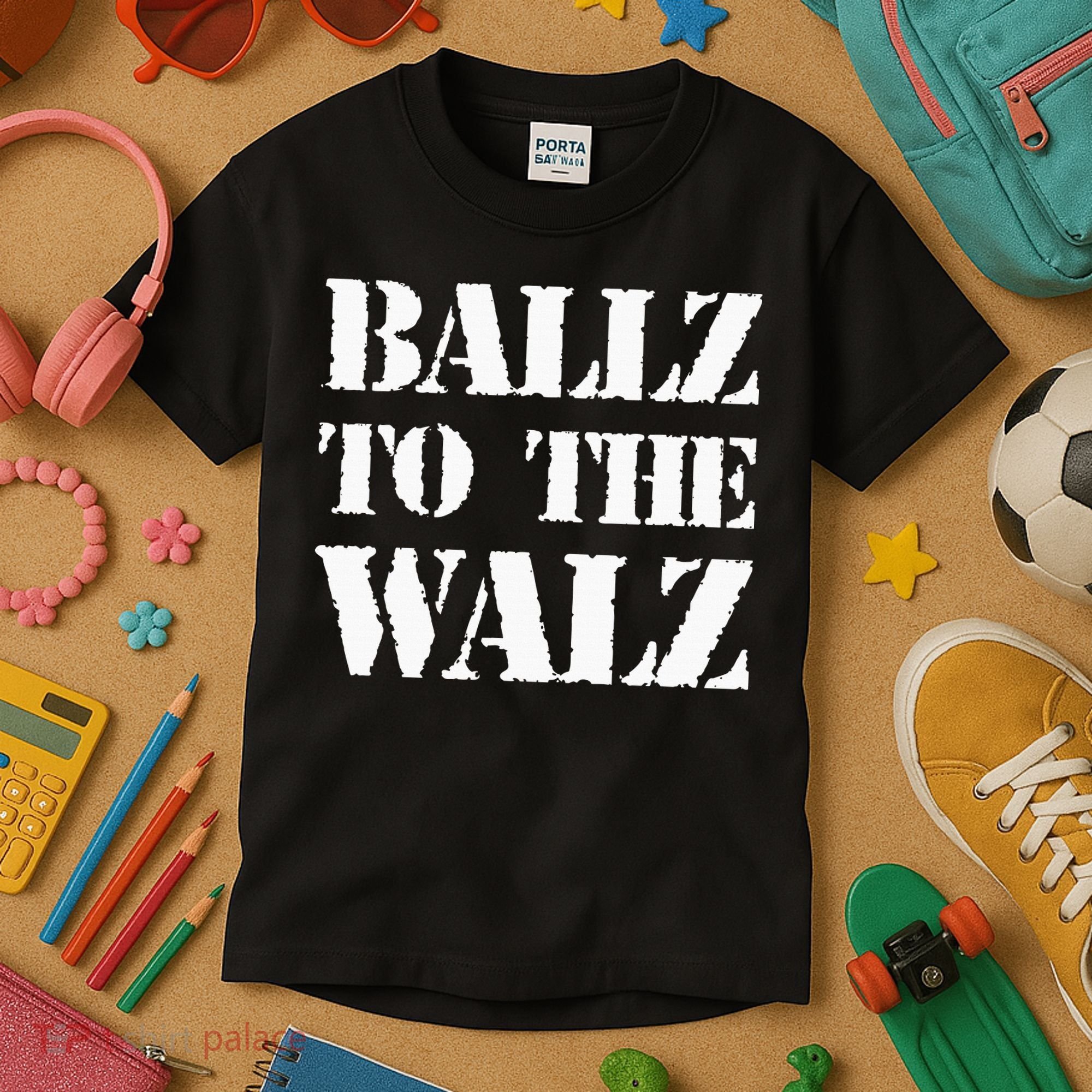 Ballz To The Walz Kids T-Shirt