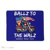Ballz To The Walz Cat Motorcycle Liberal Vote Kamala Harris Mousepad thumb 0