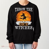 Bunco Throw the Dice Witches Bunco Game Lover Halloween Women's Sweatshirt thumb 0