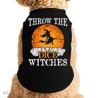 Bunco Throw the Dice Witches Bunco Game Lover Halloween Doggie Tank thumb 0