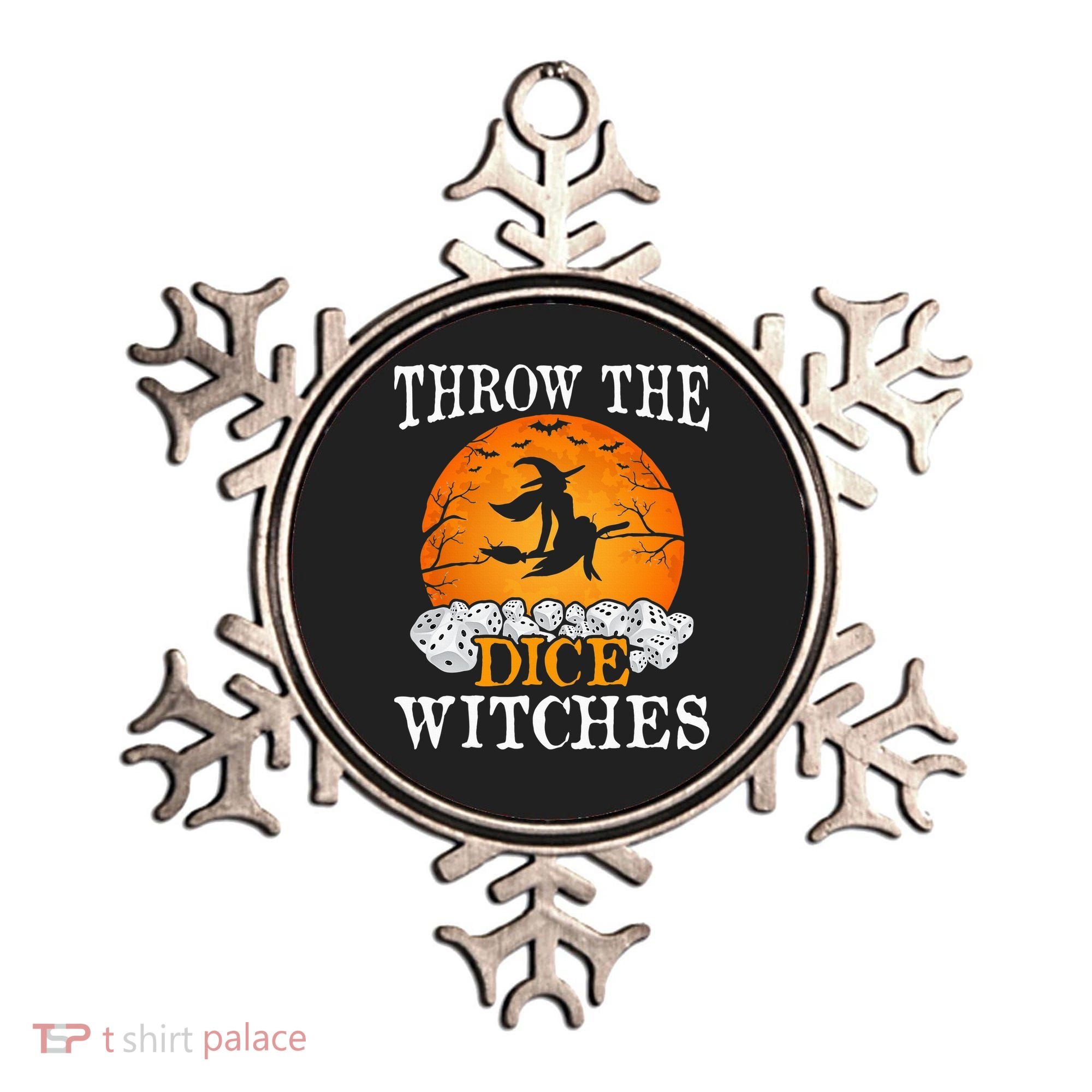 Bunco Throw the Dice Witches Bunco Game Lover Halloween Ornament