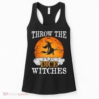 Bunco Throw the Dice Witches Bunco Game Lover Halloween Women's Tank Top thumb 0