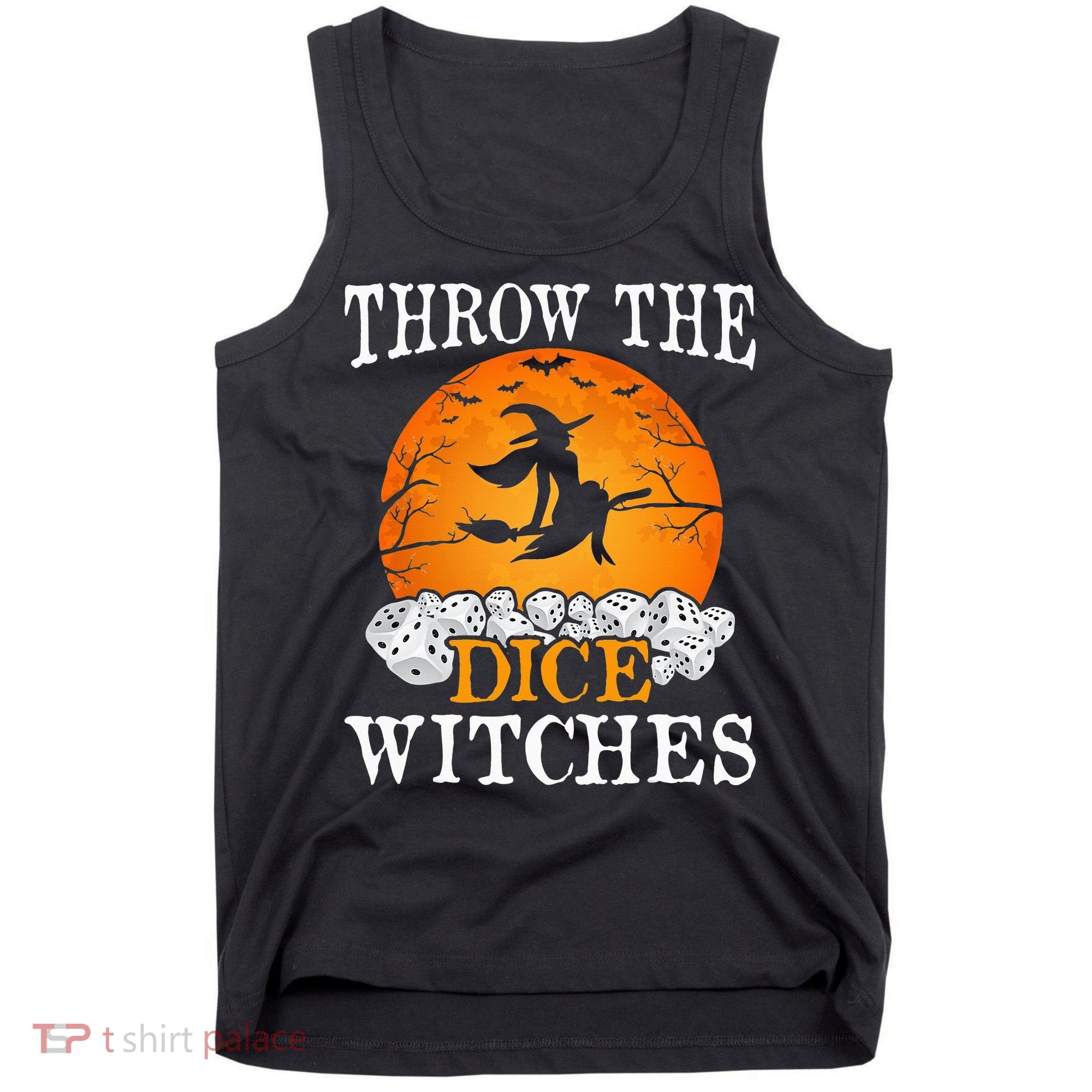 Bunco Throw the Dice Witches Bunco Game Lover Halloween Tank Top
