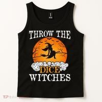 Bunco Throw the Dice Witches Bunco Game Lover Halloween Tank Top thumb 2