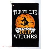 Bunco Throw the Dice Witches Bunco Game Lover Halloween Golf Towel thumb 0