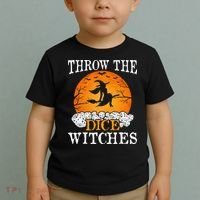 Bunco Throw the Dice Witches Bunco Game Lover Halloween Toddler T-Shirt thumb 2