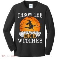 Bunco Throw the Dice Witches Bunco Game Lover Halloween Kids Long Sleeve Shirt thumb 0