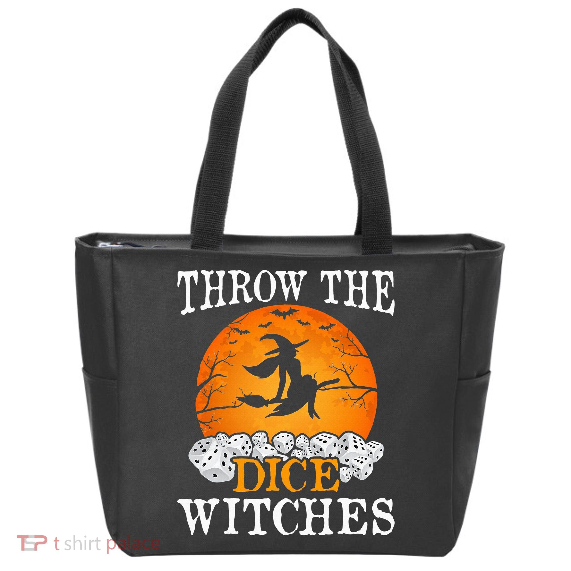 Bunco Throw the Dice Witches Bunco Game Lover Halloween Tote Bag