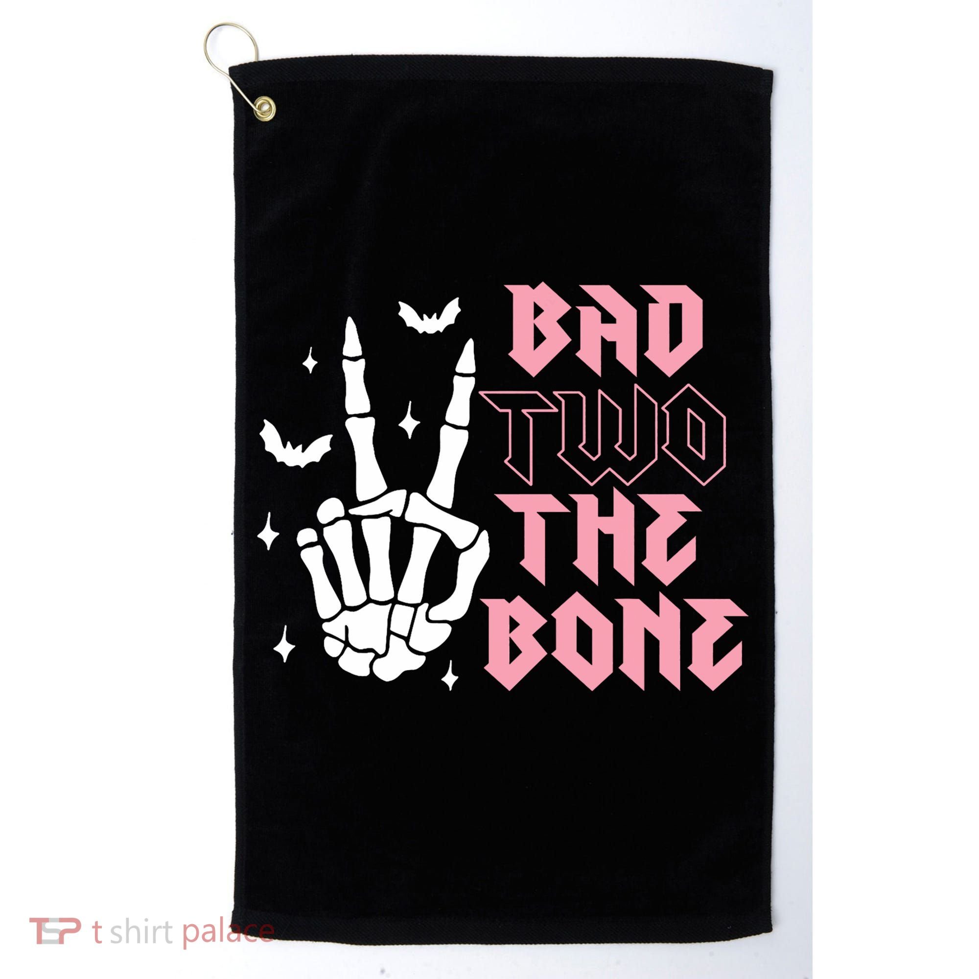 Bad Two The Bone Birthday 2nd 2 Years Old Birthday Golf Towel