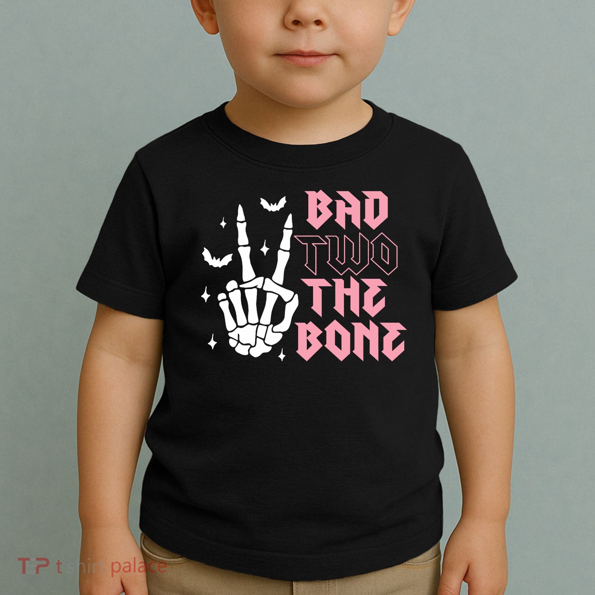 Bad Two The Bone Birthday 2nd 2 Years Old Birthday Toddler T-Shirt