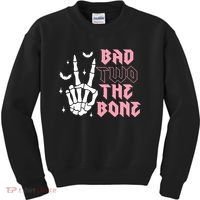 Bad Two The Bone Birthday 2nd 2 Years Old Birthday Kids Sweatshirt thumb 0