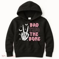 Bad Two The Bone Birthday 2nd 2 Years Old Birthday Kids Hoodie thumb 0