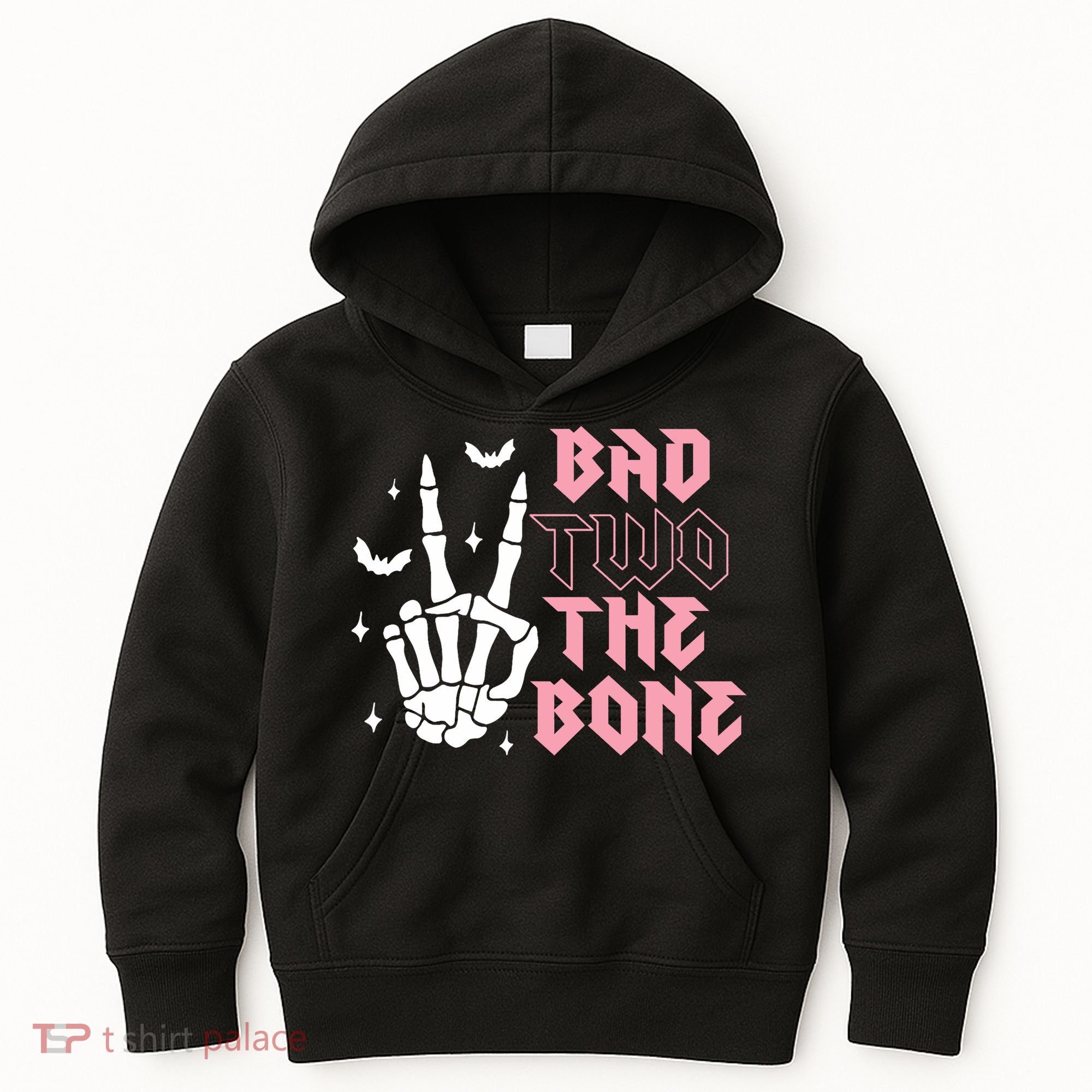 Bad Two The Bone Birthday 2nd 2 Years Old Birthday Kids Hoodie