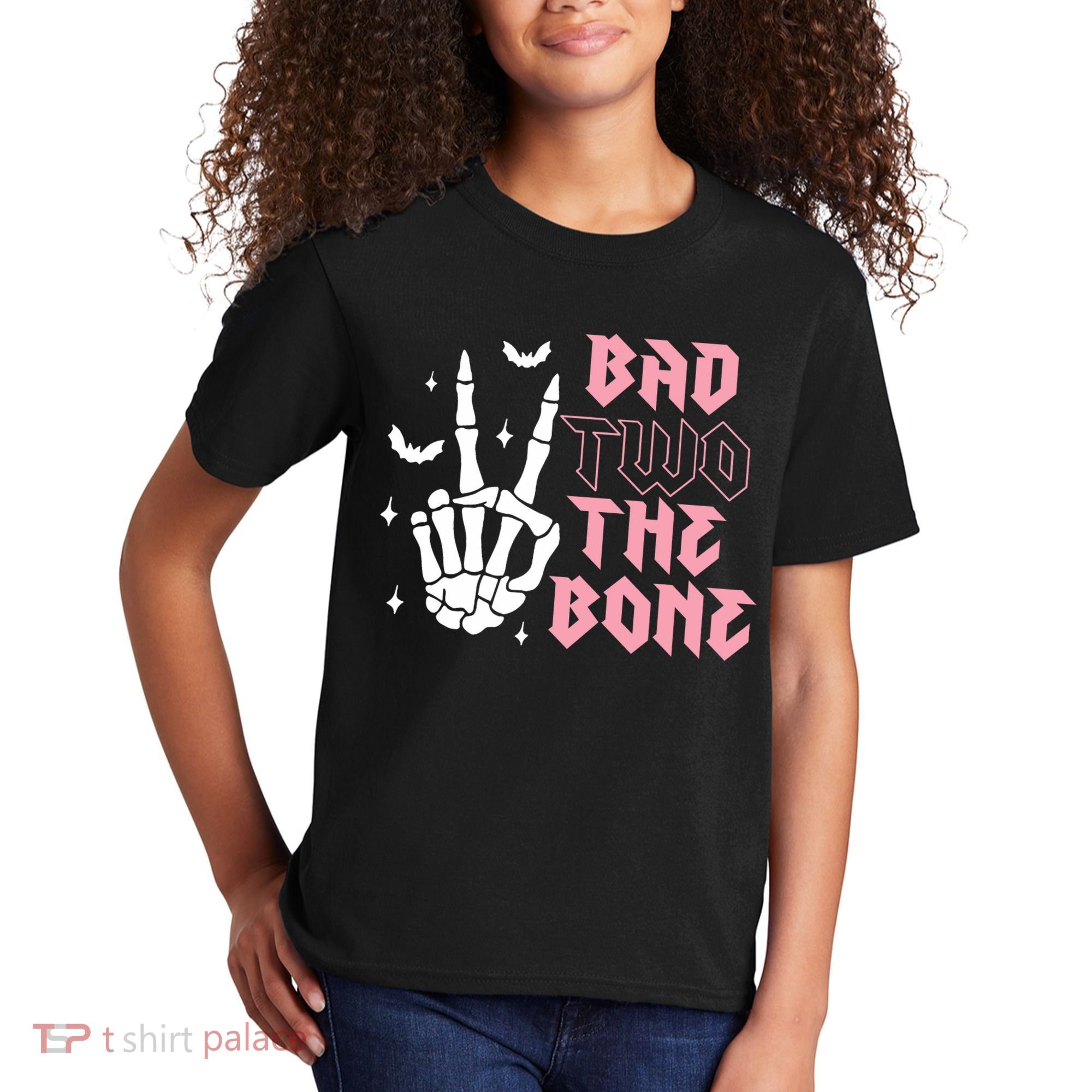 Bad Two The Bone Birthday 2nd 2 Years Old Birthday Kids T-Shirt