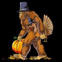 Bigfoot Turkey Thanksgiving Funny Holiday Coffee Mug thumb 5