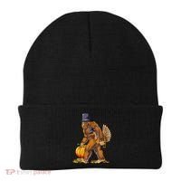 Bigfoot Turkey Thanksgiving Funny Holiday Beanie thumb 0