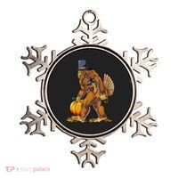 Bigfoot Turkey Thanksgiving Funny Holiday Ornament thumb 0