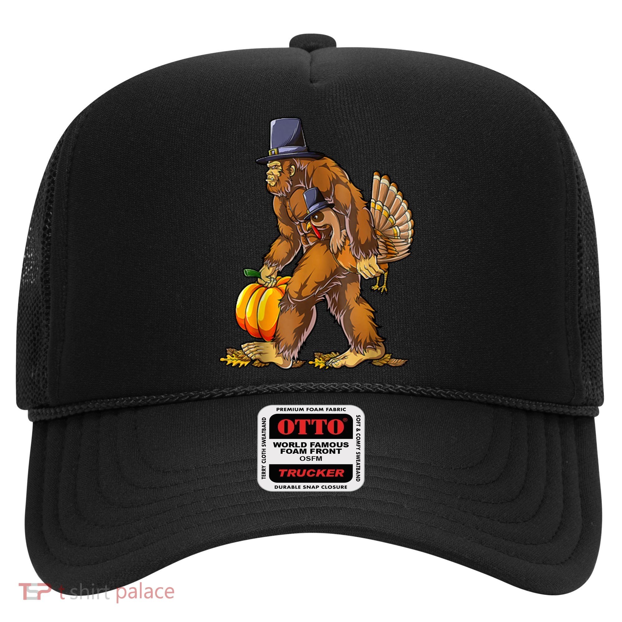 Bigfoot Turkey Thanksgiving Funny Holiday Hat