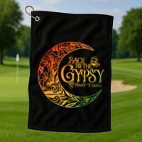 Back To The Gypsy That I Was Apparel Golf Towel thumb 1