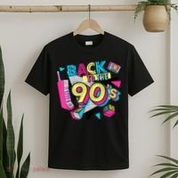 Back To The 90s Outfits Retro Costume Party Cassette Tape T-Shirt thumb 2