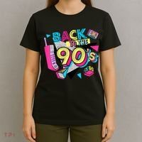 Back To The 90s Outfits Retro Costume Party Cassette Tape T-Shirt thumb 4