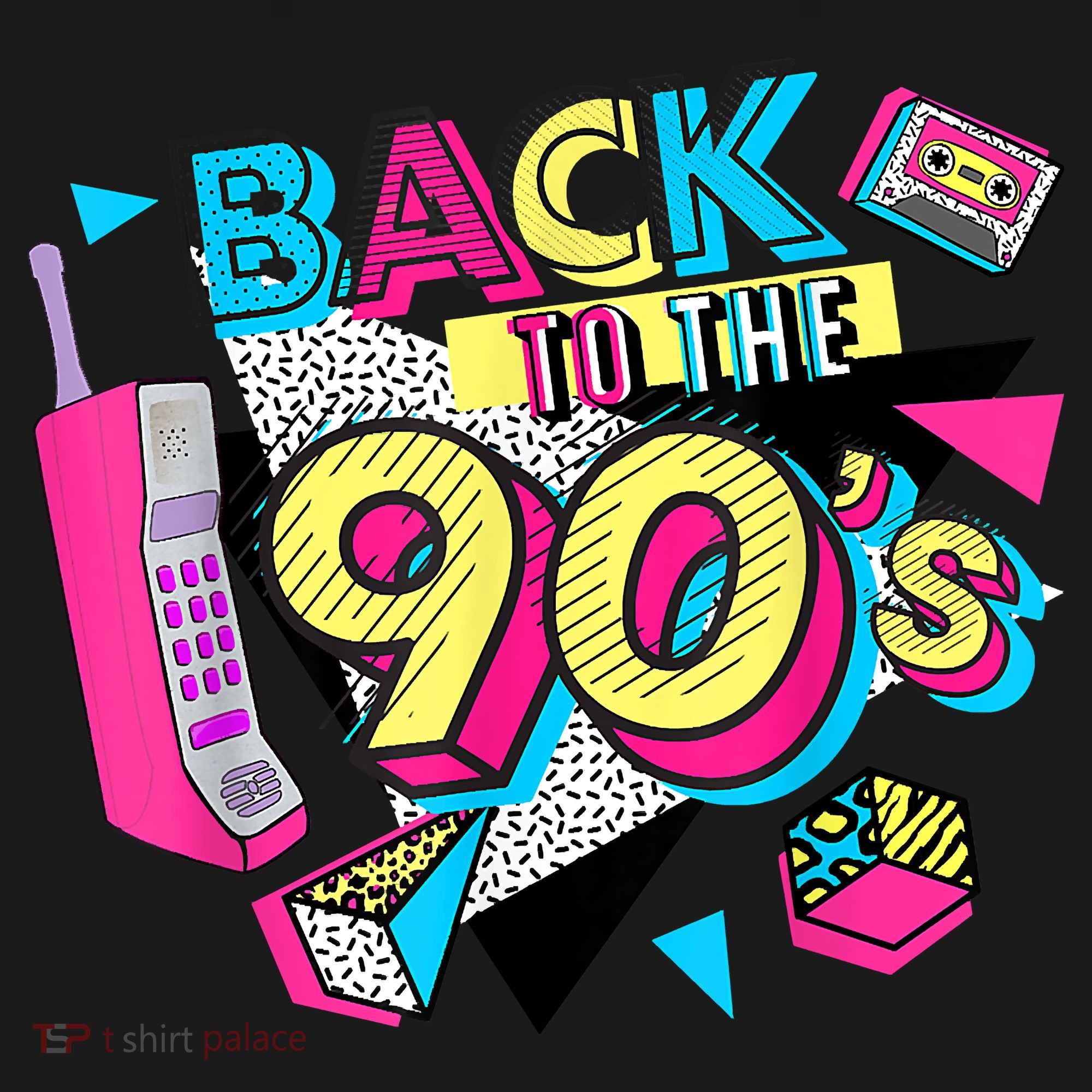 Back To The 90s Outfits Retro Costume Party Cassette Tape Mousepad