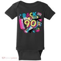 Back To The 90s Outfits Retro Costume Party Cassette Tape Baby Bodysuit thumb 0