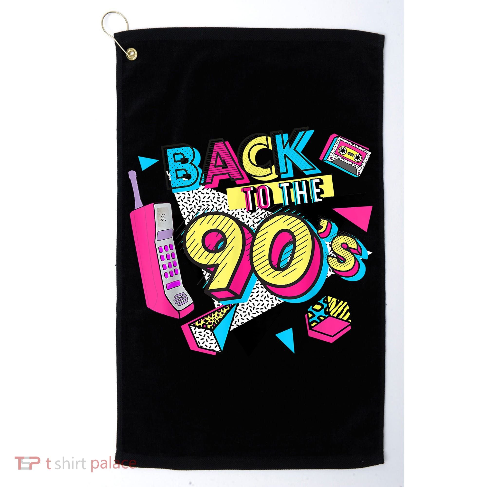 Back To The 90s Outfits Retro Costume Party Cassette Tape Golf Towel