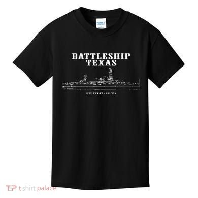 Battleship Texas Uss Texas Kids T-Shirt