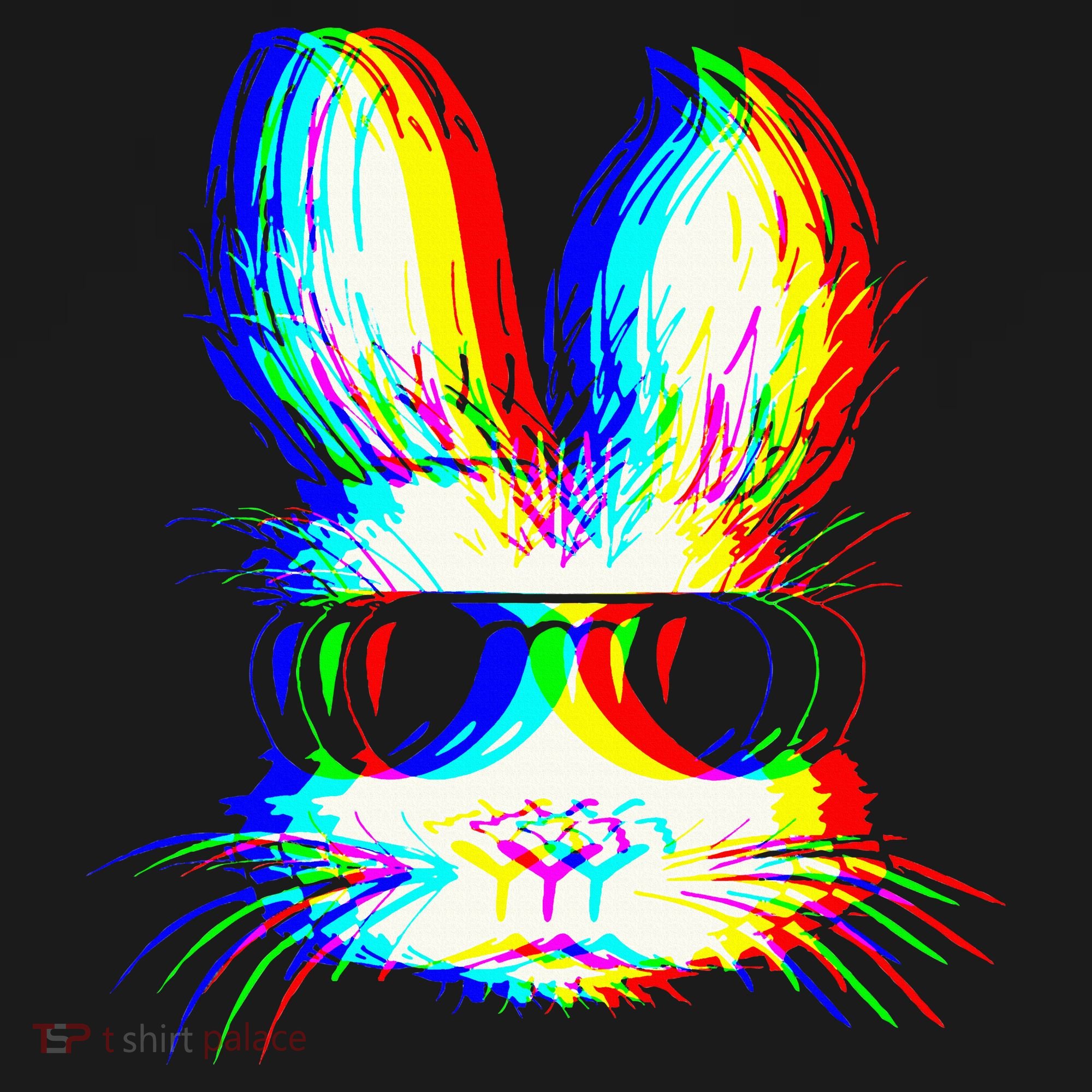 Bunny Trippy Vaporwave Easter Techno Rave Edm Music Party Sweatshirt
