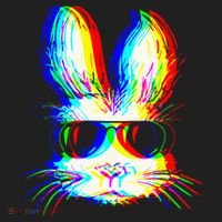 Bunny Trippy Vaporwave Easter Techno Rave Edm Music Party Beanie thumb 2