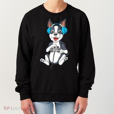 Boston Terrier Video Gamer Women's Sweatshirt