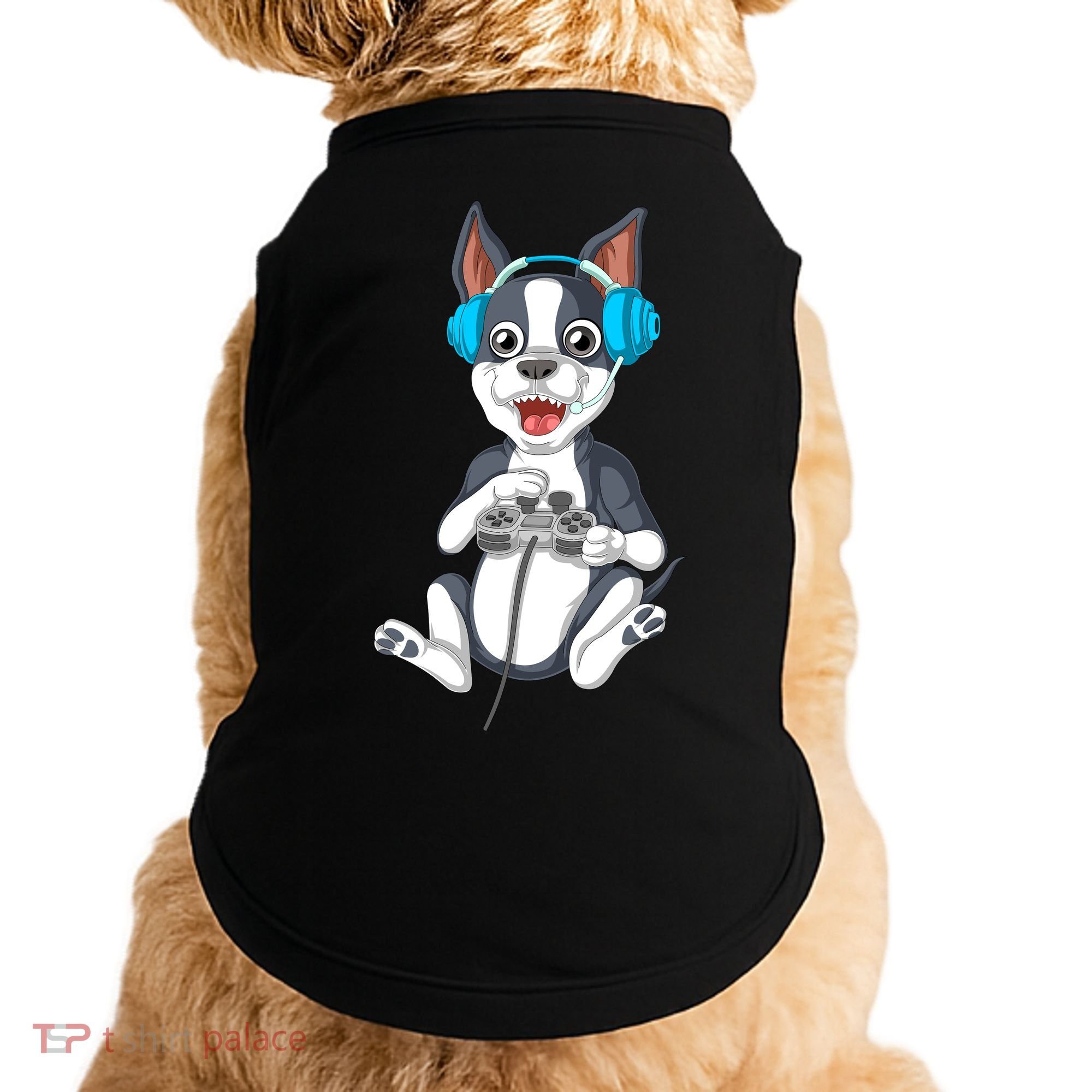 Boston Terrier Video Gamer Doggie Tank