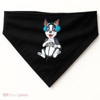 Boston Terrier Video Gamer USA-Made Doggie Bandana thumb 0