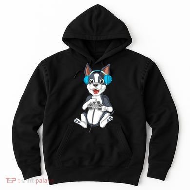 Boston Terrier Video Gamer Hoodie