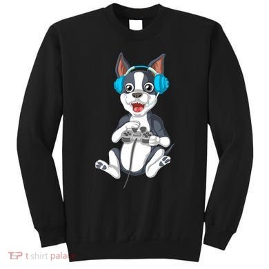 Boston Terrier Video Gamer Sweatshirt