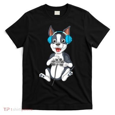 Boston Terrier Video Gamer T-Shirt