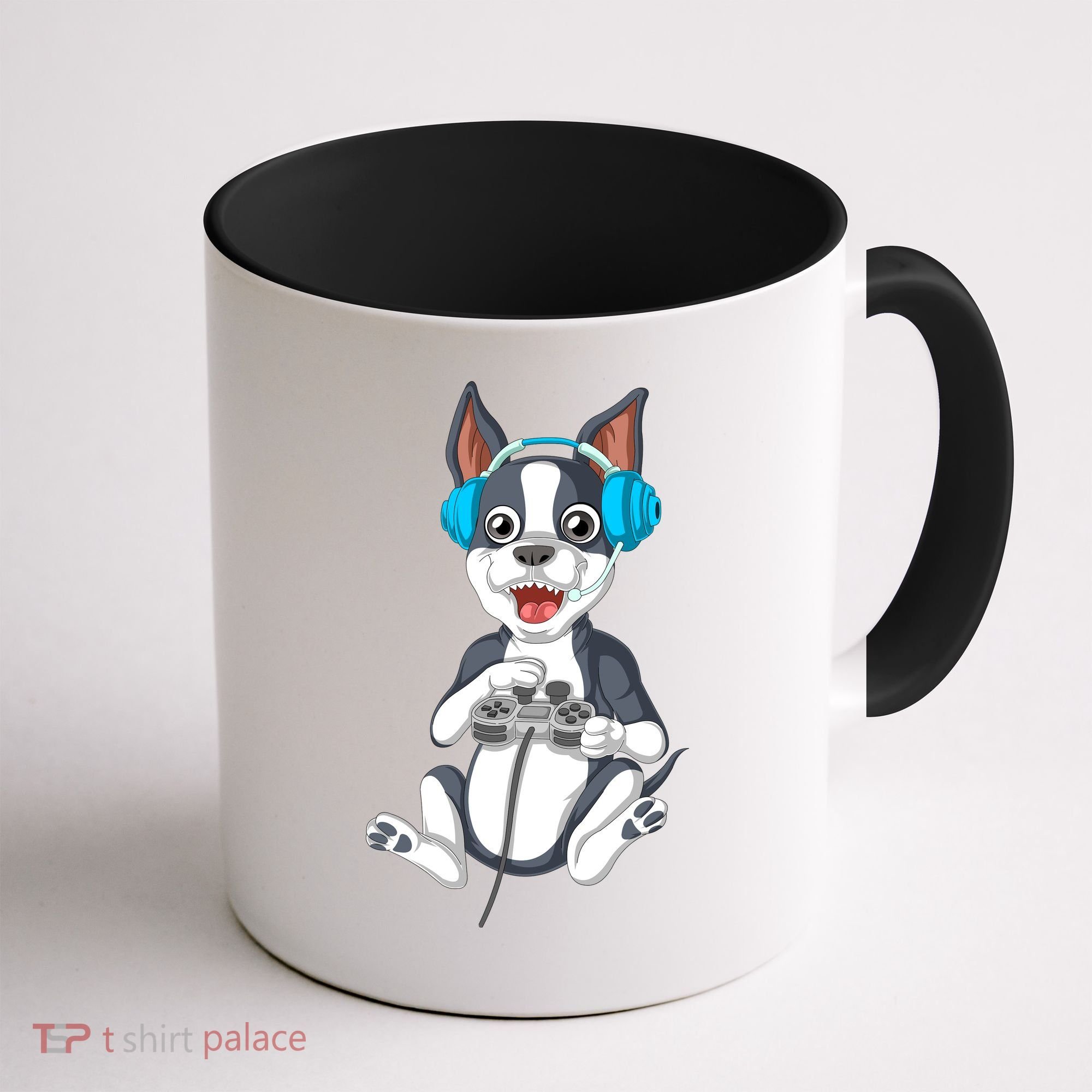 Boston Terrier Video Gamer Coffee Mug