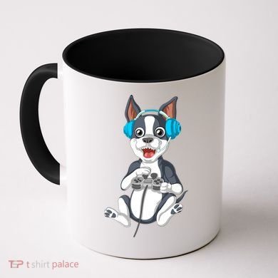 Boston Terrier Video Gamer Coffee Mug