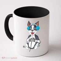Boston Terrier Video Gamer Coffee Mug thumb 0
