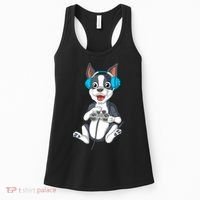 Boston Terrier Video Gamer Women's Tank Top thumb 0